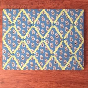 Vera Bradley ribbon/pin board